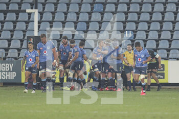 2022-02-25 - The Bulls celebrate the try - ZEBRE RUGBY VS VODACOM BULLS - UNITED RUGBY CHAMPIONSHIP - RUGBY