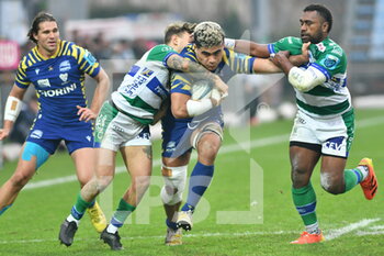 31/12/2022 - taina fox matamua (Zebre) and  matteo minozzi, onisi ratave (benetton) - ZEBRE RUGBY VS BENETTON TREVISO - UNITED RUGBY CHAMPIONSHIP - RUGBY