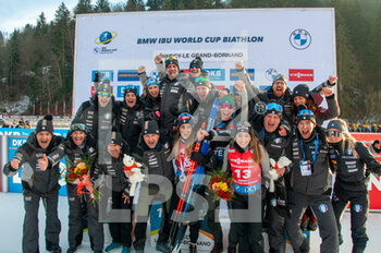 2022-12-17 - Italian Team during the BMW IBU World Cup 2022, Annecy - Le Grand-Bornand, Women's 10 Km Pursuit, on December 17, 2022 in Le Grand-Bornand, France - BIATHLON - WORLD CUP - LE GRAND BORNAND - WOMEN'S 10 KM PURSUIT - BIATHLON - WINTER SPORTS