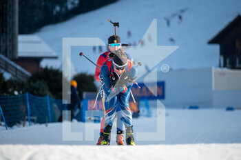 2022-12-17 - TOLMACHEVA Anastasia and USHKINA Natalia during the BMW IBU World Cup 2022, Annecy - Le Grand-Bornand, Women's 10 Km Pursuit, on December 17, 2022 in Le Grand-Bornand, France - BIATHLON - WORLD CUP - LE GRAND BORNAND - WOMEN'S 10 KM PURSUIT - BIATHLON - WINTER SPORTS