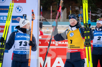 2022-12-18 - DALE Johannes and BOE Johannes Thingnes during the BMW IBU World Cup 2022, Annecy - Le Grand-Bornand, Men's 15 Km Mass Start, on December 18, 2022 in Le Grand-Bornand, France - BIATHLON - WORLD CUP - LE GRAND BORNAND - MEN'S MASS START - BIATHLON - WINTER SPORTS