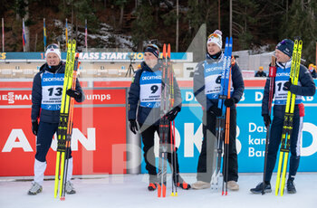 2022-12-18 - Podium during the BMW IBU World Cup 2022, Annecy - Le Grand-Bornand, Men's 15 Km Mass Start, on December 18, 2022 in Le Grand-Bornand, France - BIATHLON - WORLD CUP - LE GRAND BORNAND - MEN'S MASS START - BIATHLON - WINTER SPORTS