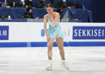 2022-03-25 - Alysa Liu of USA during the ISU World Figure Skating Championships 2022 on March 25, 2022 at the Sud de France Arena in Montpellier, France - ISU WORLD FIGURE SKATING CHAMPIONSHIPS 2022 - ICE SKATING - WINTER SPORTS