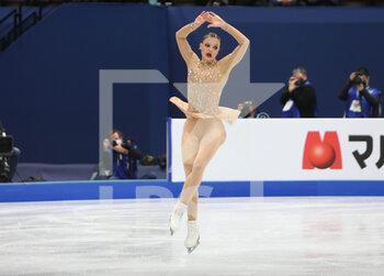 2022-03-25 - Loena Hendrickx of Belgium during the ISU World Figure Skating Championships 2022 on March 25, 2022 at the Sud de France Arena in Montpellier, France - ISU WORLD FIGURE SKATING CHAMPIONSHIPS 2022 - ICE SKATING - WINTER SPORTS
