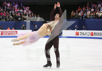 2022-03-26 - Madison Hubbell, Zachary Donohue of USA during the ISU World Figure Skating Championships 2022 on March 26, 2022 at the Sud de France Arena in Montpellier, France - ISU WORLD FIGURE SKATING CHAMPIONSHIPS 2022 - ICE SKATING - WINTER SPORTS