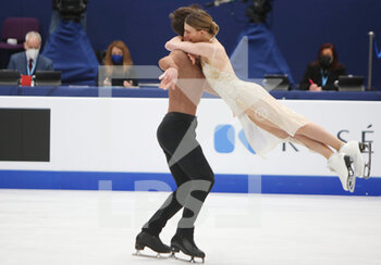 2022-03-26 - Gabriella Papadakis and Guillaume Cizeron of France during the ISU World Figure Skating Championships 2022 on March 26, 2022 at the Sud de France Arena in Montpellier, France - ISU WORLD FIGURE SKATING CHAMPIONSHIPS 2022 - ICE SKATING - WINTER SPORTS