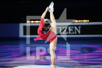 2022-03-27 - Kaori Sakamoto of Japan during the Gala of the ISU World Figure Skating Championships 2022 on March 27, 2022 at the Sud de France Arena in Montpellier, France - GALA OF THE ISU WORLD FIGURE SKATING CHAMPIONSHIPS 2022 - ICE SKATING - WINTER SPORTS