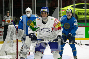 2022-05-23 - SHUTOV Andrei  , OREKHOV Valeri (Kazakhstan) 
McNALLY Brandon(Italy)  - ICE HOCKEY WORLD CHAMPIONSHIP - KAZAKHSTAN VS ITALY - ICE HOCKEY - WINTER SPORTS