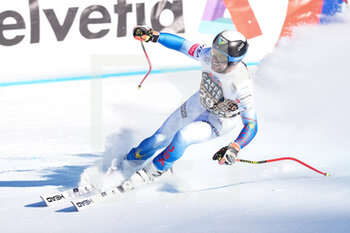 2022-01-14 - WENGEN, SWITZERLAND - JANUARY 15: Jared Goldberg of United States in action during the 92nd Lauberhorn Race of FIS Alpine Ski World Cup on January 15, 2022 in Wengen, Switzerland. - 92ND LAUBERHORN RACE OF FIS ALPINE SKI WORLD CUP 2022 - ALPINE SKIING - WINTER SPORTS