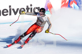 2022-01-14 - WENGEN, SWITZERLAND - JANUARY 15: Jeffrey Read of Canada during the 92nd Lauberhorn Race of FIS Alpine Ski World Cup on January 15, 2022 in Wengen, Switzerland. - 92ND LAUBERHORN RACE OF FIS ALPINE SKI WORLD CUP 2022 - ALPINE SKIING - WINTER SPORTS