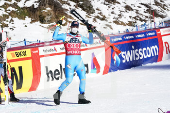 2022-01-14 - WENGEN, SWITZERLAND - JANUARY 15: Dominik Paris of Italy 3rd at the 92nd Lauberhorn Race of FIS Alpine Ski World Cup on January 15, 2022 in Wengen, Switzerland. - 92ND LAUBERHORN RACE OF FIS ALPINE SKI WORLD CUP 2022 - ALPINE SKIING - WINTER SPORTS