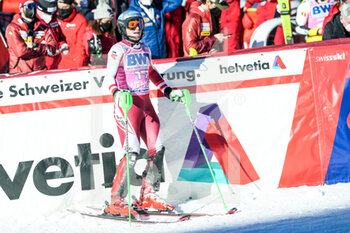 2022-01-16 - 16.01.2022, Wengen, Wengen, FIS Ski World Cup: Lauberhorn Wengen, Fabio Gstrein (Austria) after 2nd run - FIS SKI WORLD CUP: LAUBERHORN 2022 - ALPINE SKIING - WINTER SPORTS