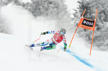 2022-01-21 - KITZBUEHEL, AUSTRIA - JANUARY 21: Martin Cater of Slovenia  in action during the Audi FIS Alpine Ski World Cup Men’s Downhill on January 21, 2022 in Kitzbuehel, Austria. - 2022 AUDI FIS ALPINE SKI WORLD CUP MEN’S DOWNHILL - ALPINE SKIING - WINTER SPORTS