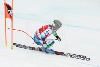 2022-01-21 - KITZBUEHEL, AUSTRIA - JANUARY 21: Martin Cater of Slovenia  in action during the Audi FIS Alpine Ski World Cup Men’s Downhill on January 21, 2022 in Kitzbuehel, Austria. - 2022 AUDI FIS ALPINE SKI WORLD CUP MEN’S DOWNHILL - ALPINE SKIING - WINTER SPORTS