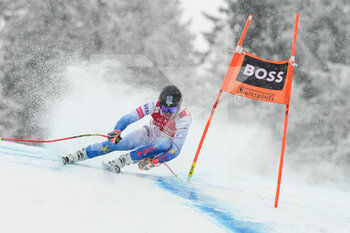 2022-01-21 - KITZBUEHEL, AUSTRIA - JANUARY 21: Ryan Cochran-Siegle of United States in action during the Audi FIS Alpine Ski World Cup Men’s Downhill on January 21, 2022 in Kitzbuehel, Austria. - 2022 AUDI FIS ALPINE SKI WORLD CUP MEN’S DOWNHILL - ALPINE SKIING - WINTER SPORTS
