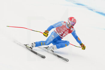 2022-01-21 - KITZBUEHEL, AUSTRIA - JANUARY 21: Mattia Casse of Italy in action during the Audi FIS Alpine Ski World Cup Men’s Downhill on January 21, 2022 in Kitzbuehel, Austria. - 2022 AUDI FIS ALPINE SKI WORLD CUP MEN’S DOWNHILL - ALPINE SKIING - WINTER SPORTS