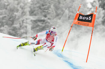 2022-01-21 - KITZBUEHEL, AUSTRIA - JANUARY 21: Urs Kryenbuehl of Switzerland in action during the Audi FIS Alpine Ski World Cup Men’s Downhill on January 21, 2022 in Kitzbuehel, Austria. - 2022 AUDI FIS ALPINE SKI WORLD CUP MEN’S DOWNHILL - ALPINE SKIING - WINTER SPORTS
