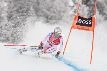 2022-01-21 - KITZBUEHEL, AUSTRIA - JANUARY 21: Gilles Roulin of Switzerland in action during the Audi FIS Alpine Ski World Cup Men’s Downhill on January 21, 2022 in Kitzbuehel, Austria. - 2022 AUDI FIS ALPINE SKI WORLD CUP MEN’S DOWNHILL - ALPINE SKIING - WINTER SPORTS