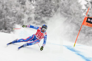 2022-01-21 - KITZBUEHEL, AUSTRIA - JANUARY 21: Nicolas Raffort of France in action during the Audi FIS Alpine Ski World Cup Men’s Downhill on January 21, 2022 in Kitzbuehel, Austria. - 2022 AUDI FIS ALPINE SKI WORLD CUP MEN’S DOWNHILL - ALPINE SKIING - WINTER SPORTS