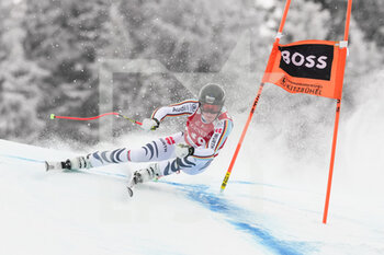 2022-01-21 - KITZBUEHEL, AUSTRIA - JANUARY 21: Simon Jocher of Germany in action during the Audi FIS Alpine Ski World Cup Men’s Downhill on January 21, 2022 in Kitzbuehel, Austria. - 2022 AUDI FIS ALPINE SKI WORLD CUP MEN’S DOWNHILL - ALPINE SKIING - WINTER SPORTS