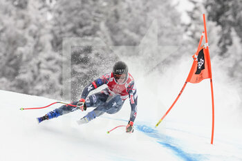 2022-01-21 - KITZBUEHEL, AUSTRIA - JANUARY 21: Marco Pfiffner of Liechtenstein in action during the Audi FIS Alpine Ski World Cup Men’s Downhill on January 21, 2022 in Kitzbuehel, Austria. - 2022 AUDI FIS ALPINE SKI WORLD CUP MEN’S DOWNHILL - ALPINE SKIING - WINTER SPORTS
