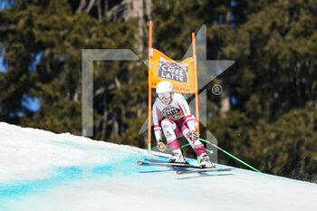 2022-02-26 - CRANS-MONTANA, SWITZERLAND - FEBRUARY 26: Nadine Fest of Austria in action during the Audi FIS Alpine Ski World Cup Crans-Montana Women’s Downhill on February 26, 2022 in Crans-Montana, Switzerland. - AUDI FIS ALPINE SKI WORLD CUP 2022 - WOMEN'S DOWNHILL - ALPINE SKIING - WINTER SPORTS