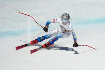 2022-02-26 - CRANS-MONTANA, SWITZERLAND - FEBRUARY 26: Isabella Wright of United States in action during the Audi FIS Alpine Ski World Cup Crans-Montana Women’s Downhill on February 26, 2022 in Crans-Montana, Switzerland. - AUDI FIS ALPINE SKI WORLD CUP 2022 - WOMEN'S DOWNHILL - ALPINE SKIING - WINTER SPORTS