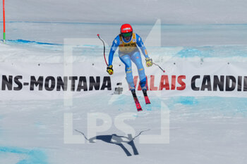 2022-02-27 - CRANS-MONTANA, SWITZERLAND - FEBRUARY 27: Federica Brignone of Italy in action during the Audi FIS Alpine Ski World Cup Crans-Montana Women’s Downhill on February 27, 2022 in Crans-Montana, Switzerland. - AUDI FIS ALPINE SKI WORLD CUP CRANS-MONTANA WOMEN'S DOWNHILL - ALPINE SKIING - WINTER SPORTS