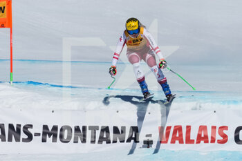 2022-02-27 - CRANS-MONTANA, SWITZERLAND - FEBRUARY 27: Tamara Tippler of Austria in action during the Audi FIS Alpine Ski World Cup Crans-Montana Women’s Downhill on February 27, 2022 in Crans-Montana, Switzerland. - AUDI FIS ALPINE SKI WORLD CUP CRANS-MONTANA WOMEN'S DOWNHILL - ALPINE SKIING - WINTER SPORTS