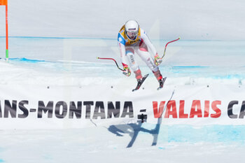 2022-02-27 - CRANS-MONTANA, SWITZERLAND - FEBRUARY 27: Joana Haehlen of Switzerland in action during the Audi FIS Alpine Ski World Cup Crans-Montana Women’s Downhill on February 27, 2022 in Crans-Montana, Switzerland. - AUDI FIS ALPINE SKI WORLD CUP CRANS-MONTANA WOMEN'S DOWNHILL - ALPINE SKIING - WINTER SPORTS