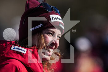 2022-02-27 - CRANS-MONTANA, SWITZERLAND - FEBRUARY 27: Michelle Gisin of Switzerland during the Audi FIS Alpine Ski World Cup Crans-Montana Women’s Downhill on February 27, 2022 in Crans-Montana, Switzerland. - AUDI FIS ALPINE SKI WORLD CUP CRANS-MONTANA WOMEN'S DOWNHILL - ALPINE SKIING - WINTER SPORTS
