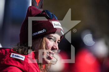 2022-02-27 - CRANS-MONTANA, SWITZERLAND - FEBRUARY 27: Michelle Gisin of Switzerland during the Audi FIS Alpine Ski World Cup Crans-Montana Women’s Downhill on February 27, 2022 in Crans-Montana, Switzerland. - AUDI FIS ALPINE SKI WORLD CUP CRANS-MONTANA WOMEN'S DOWNHILL - ALPINE SKIING - WINTER SPORTS
