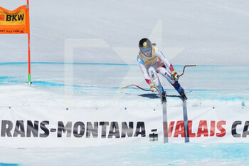 2022-02-27 - CRANS-MONTANA, SWITZERLAND - FEBRUARY 27: Jasmina Suter of Switzerland during the Audi FIS Alpine Ski World Cup Crans-Montana Women’s Downhill on February 27, 2022 in Crans-Montana, Switzerland. - AUDI FIS ALPINE SKI WORLD CUP CRANS-MONTANA WOMEN'S DOWNHILL - ALPINE SKIING - WINTER SPORTS