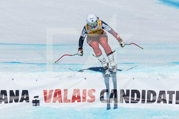 2022-02-27 - CRANS-MONTANA, SWITZERLAND - FEBRUARY 27: Julia Pleshkova of Russia during the Audi FIS Alpine Ski World Cup Crans-Montana Women’s Downhill on February 27, 2022 in Crans-Montana, Switzerland. - AUDI FIS ALPINE SKI WORLD CUP CRANS-MONTANA WOMEN'S DOWNHILL - ALPINE SKIING - WINTER SPORTS