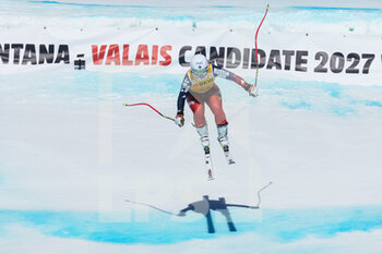 2022-02-27 - CRANS-MONTANA, SWITZERLAND - FEBRUARY 27: Julia Pleshkova of Russia during the Audi FIS Alpine Ski World Cup Crans-Montana Women’s Downhill on February 27, 2022 in Crans-Montana, Switzerland. - AUDI FIS ALPINE SKI WORLD CUP CRANS-MONTANA WOMEN'S DOWNHILL - ALPINE SKIING - WINTER SPORTS