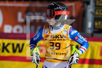 2022-02-27 - CRANS-MONTANA, SWITZERLAND - FEBRUARY 27: Esther Paslier of France during the Audi FIS Alpine Ski World Cup Crans-Montana Women’s Downhill on February 27, 2022 in Crans-Montana, Switzerland. - AUDI FIS ALPINE SKI WORLD CUP CRANS-MONTANA WOMEN'S DOWNHILL - ALPINE SKIING - WINTER SPORTS