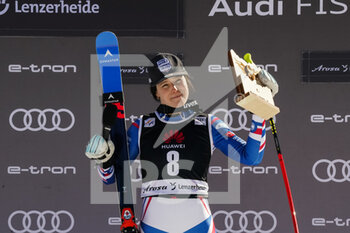 2022-03-05 - 05.03.2022, Lenzerheide, Lenzerheide, FIS Ski World Cup: Lenzerheide Super G Women, Romane Miradoli (France) first place - FIS SKI WORLD CUP 2022 - LENZERHEIDE SUPER G WOMEN - ALPINE SKIING - WINTER SPORTS