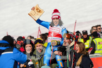 2022-03-06 - 06.03.2022, Lenzerheide, Lenzerheide, FIS Ski World Cup: Lenzerheide  Women's Giant Slalom, Federica Brignone  (ITA) celebrates her 2nd place with the team - FIS SKI WORLD CUP: LENZERHEIDE WOMEN'S GIANT SLALOM - ALPINE SKIING - WINTER SPORTS