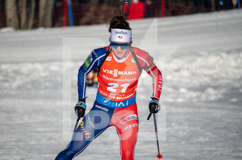 2022-12-18 - JEANMONNOT Lou during the BMW IBU World Cup 2022, Annecy - Le Grand-Bornand, Women's 12,5 Km Mass Start, on December 18, 2022 in Le Grand-Bornand, France - BIATHLON - WORLD CUP - LE GRAND BORNAND - WOMEN'S MASS START - ALPINE SKIING - WINTER SPORTS