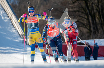 2022-12-18 - OEBERG Elvira and TANDREVOLD Ingrid Landmark during the BMW IBU World Cup 2022, Annecy - Le Grand-Bornand, Women's 12,5 Km Mass Start, on December 18, 2022 in Le Grand-Bornand, France - BIATHLON - WORLD CUP - LE GRAND BORNAND - WOMEN'S MASS START - ALPINE SKIING - WINTER SPORTS