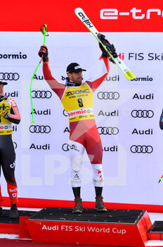 28/12/2022 - podium men's downhill bormio 2022  winner kriechmayr vincent - FIS ALPINE SKI WORLD CUP - MEN'S DOWNHILL - SCI ALPINO - SPORT INVERNALI