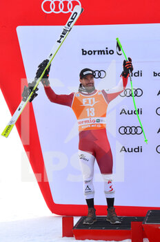 29/12/2022 - podium man's super-g bormio 2022 2° place kriechmayr vincent aut - FIS ALPINE SKI WORLD CUP - MEN'S SUPER G - SCI ALPINO - SPORT INVERNALI
