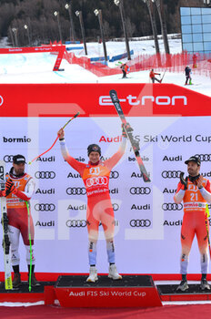 29/12/2022 - podium man's super-g bormio 2022 winner odermatt marco sui - FIS ALPINE SKI WORLD CUP - MEN'S SUPER G - SCI ALPINO - SPORT INVERNALI