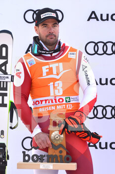 29/12/2022 - podium man's super-g bormio 2022 2° place kriechmayr vincent aut - FIS ALPINE SKI WORLD CUP - MEN'S SUPER G - SCI ALPINO - SPORT INVERNALI