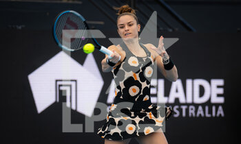 2022-01-03 - Maria Sakkari of Greece in action during the first round match against Tamara Zidansek of Slovenia at the 2022 Adelaide International WTA 500 tennis tournament on January 3, 2022 at Memorial Drive Tennis Centre in Adelaide, Australia - 2022 ADELAIDE INTERNATIONAL WTA 500 TENNIS TOURNAMENT - INTERNATIONALS - TENNIS