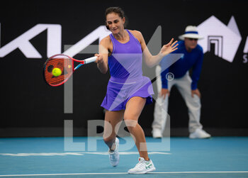 2022-01-04 - Anastasia Gasanova of Russia in action during the first round against Elina Svitolina of Ukraine at the 2022 Adelaide International WTA 500 tennis tournament on January 4, 2022 at Memorial Drive Tennis Centre in Adelaide, Australia - 2022 ADELAIDE INTERNATIONAL WTA 500 TENNIS TOURNAMENT - INTERNATIONALS - TENNIS