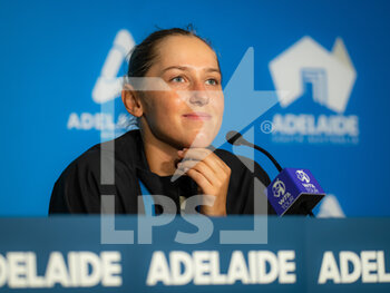 2022-01-04 - Kaja Juvan of Slovenia talks to the media after the second round at the 2022 Adelaide International WTA 500 tennis tournament on January 5, 2022 at Memorial Drive Tennis Centre in Adelaide, Australia - 2022 ADELAIDE INTERNATIONAL WTA 500 TENNIS TOURNAMENT - INTERNATIONALS - TENNIS