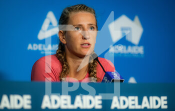 2022-01-06 - Victoria Azarenka of Belarus talks to the media after the second round at the 2022 Adelaide International WTA 500 tennis tournament on January 6, 2022 at Memorial Drive Tennis Centre in Adelaide, Australia - 2022 ADELAIDE INTERNATIONAL WTA 500 TENNIS TOURNAMENT - INTERNATIONALS - TENNIS