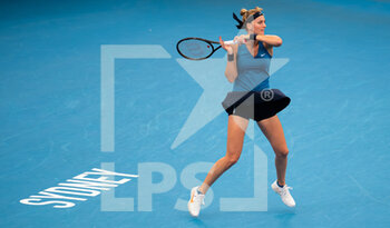 2022-01-11 - Petra Kvitova of the Czech Republic in action during the second round of the 2022 Sydney Tennis Classic WTA 500 tennis tournament against Ons Jabeur of Tunisia - 2022 SYDNEY TENNIS CLASSIC, WTA 500 TENNIS TOURNAMENT - INTERNATIONALS - TENNIS