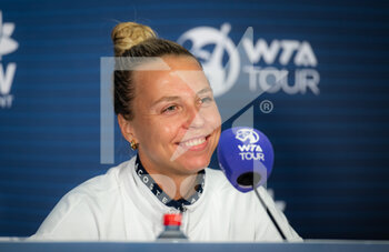 2022-01-11 - Anett Kontaveit of Estonia talks to the media after the second round of the 2022 Sydney Tennis Classic, WTA 500 tennis tournament on January 12, 2022 at NSW Tennis Centre in Sydney, Australia - 2022 SYDNEY TENNIS CLASSIC, WTA 500 TENNIS TOURNAMENT - INTERNATIONALS - TENNIS